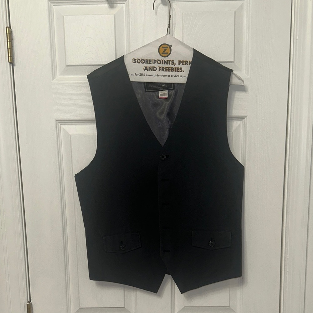 Dark Grey Button-Up Vest